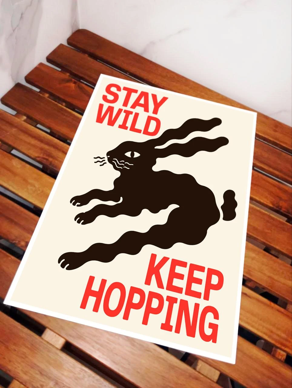 Stay Wild, Keep Jumping - Modern A3 Poster – photo 2